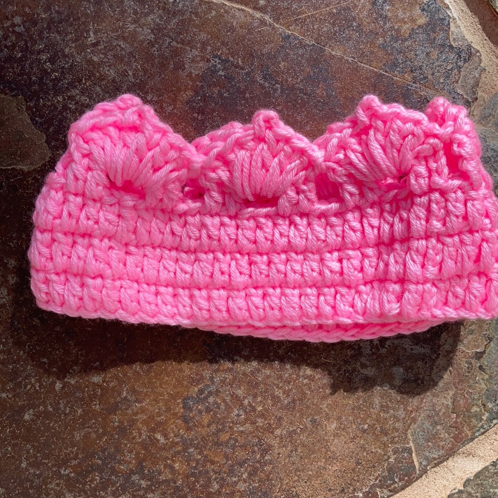 Beautiful crochet crown.